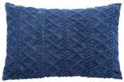 Súprava 2 ks obliečok na vankúše INVERNO tmavo modrá 50 x 70 cm