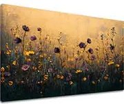 Obraz večerná lúka | 100% originál domaľovaný akrylom