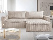 Rohová sedacia súprava Lilly, béžová štruktúrovaná látka%