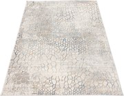 TA Koberec G513B WHITE/D_BLUE PORTLAND HIL Biely Obdĺžnikový Rozmer: 80x150 cm