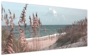 Obraz - Ružová pláž (120x50 cm)