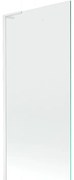 Mexen Next L, 1-krídlová vaňová zástena 80 x 150 cm, 6mm číre sklo, biely profil, 895-080-000-03-00-20