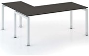 Rohový kancelársky stôl PRIMO SQUARE, 180x180 cm, wenge