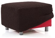 Super strečové poťahy NIAGARA čokoládová taburetka (40 - 60 cm)