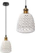 Toolight Toolight, keramická závesná lampa 1xE27 APP1007-1CP, biela, OSW-07534