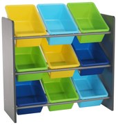 Organizér na hračky, viacfarebná/sivá, KIDO TYP 3