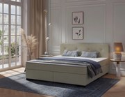 XXXLutz BOXSPRINGOVÁ POSTEĽ, 160/220 cm, béžová MID.YOU - Online Only spálne - 002784001275