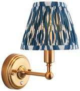 Endon 114827 - LED Stm. nabíjacia nástenná lampa BURLEY LED/1,5W/5V mosadz/modrá