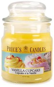 PRICE´S MINI sviečka v skle  Vanilla cupcake - horenie 30h