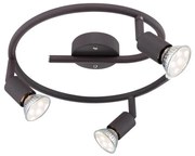 GLOBO 57382-3L - LED Bodové svietidlo OLIWA 3xGU10/3W/230V čierna