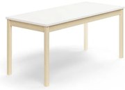 Stôl DECIBEL, 1600x700x720 mm, akustický HPL, breza/biela