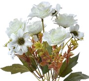 Dekorácia umelý kvet s bielymi kvetmi - 15*10*30 cm