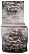 Vianočný obrus s prírodnými dekoráciami 40x180 cm