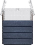 Garantia Ergo Quadro Turbo Plus Vysoký záhon Stone M, plast, 80 × 60 × 85 cm, antracit