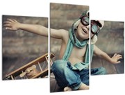 Obraz - Mladý letec (90x60 cm)