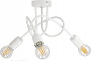 BERGE Stropná závesná lampa LOFT - 3xE27 - BIELA
