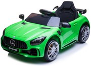 Detské elektrické autíčko na diaľkové ovládanie BestBerg BBCC-10G - Mercedes-Benz AMG GT R / od 3 rokov / nosnosť 25 kg / zelené