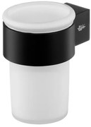 BISK Erga Futura, pohár na zubné kefky, čierna matná, ERG-02959