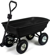 CH Čierny záhradný vyklápací vozík Fury - 75l