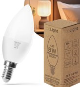 Toolight Toolight, LED žiarovka E27, 8W, 560lm, 3000K teplá, RSL035, OSW-20020