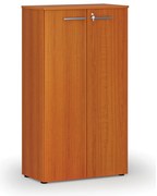 Kancelárska skriňa s dverami PRIMO WOOD, 800 x 420 x 1434 mm, čerešňa
