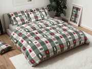 Bavlnené obliečky CHRISTMAS SOCKS zelené Rozmer obliečky: 70 x 90 cm | 140 x 220 cm