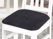 Súprava podsedákov na stoličky (2 ks) 40x40 cm, antracitová%