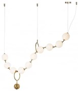 Toolight Toolight, LED stropné svietidlo 18W APP1444-10CP, zlatá, OSW-07984