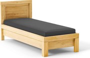 Moderná dubová jednolôžková posteľ z masívu BA, 80/90 x 200 cm 80 cm