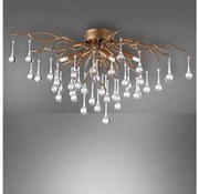 Paul Neuhaus 8090-11 - Prisadený luster ICICLE 4xG9/40W/230V 30x60 cm mosadz