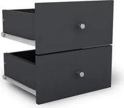 Súprava zásuviek (2 ks) Jerry, grafit%