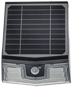 Exteriérové solárne nástenné LED svietidlo Solar, 1x LED 7w, čierna, pohybový senzor