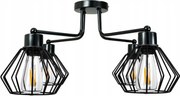 Závesná lampa DRON 4xe27 - kovová lemovaná