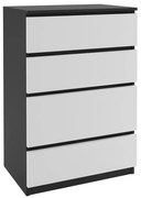 Komoda 62 Belini čierny / biely  SI KOM1/1/B/W/0/0