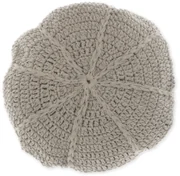 Okrúhly dekoračný vankúšik DORA 45 cm, sivý
