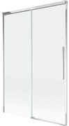 Mexen Rox, 2-krídlová posuvná vaňová zástena 120 x 150 cm, 8mm číre sklo, chrómový profil, 8C9-120-001-01-00