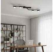 Stropné svietidlo SKAN 4xGX53/12W/230V čierne