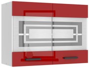 Kuchynská skrinka Belini Premium Full Version horná 80 cm červený lesk