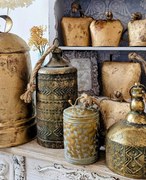 Zlatý kovový závesný zvonček Tallis - Ø 13*31 cm