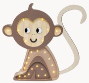 Ručne vyrobená detská LED-lampa's časovačom a diaľkovým ovládaním Monkey