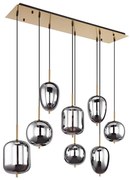 Globo 15345-8MM - Luster na lanku BLACKY I 8xE14/40W/230V