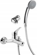 Deante Joko, nástenná vaňová batéria 150mm so spchovou sadou, chrómová, BOJ_011M