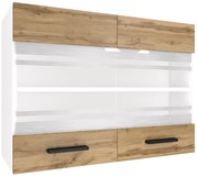 Kuchynská skrinka Belini horná 80 cm dub wotan TOR SGW80/3/WT/DW/0/B1