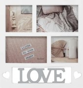 Fotorámik pre 4 ks foto Love 28,5x30 cm%