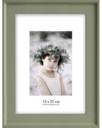 Zelený nástenný rámček Styler Malaga, 22 x 28 cm