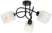 BERGE LED stropná lampa LOFT - 3xE27 - CUBE WHITE