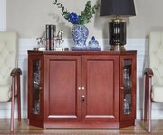 Skriňová barová komoda Elegance, presklená dyhovaná