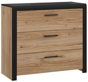 Komoda Nemezy dub catania/čierna