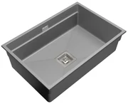 Gamma Decor 7050, 1-komorový granitový drez 700x470x220 mm, šedá, GMA-ZLE000103