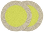 Látkové prestieranie 2 ks ø 38 cm Lime - Remember